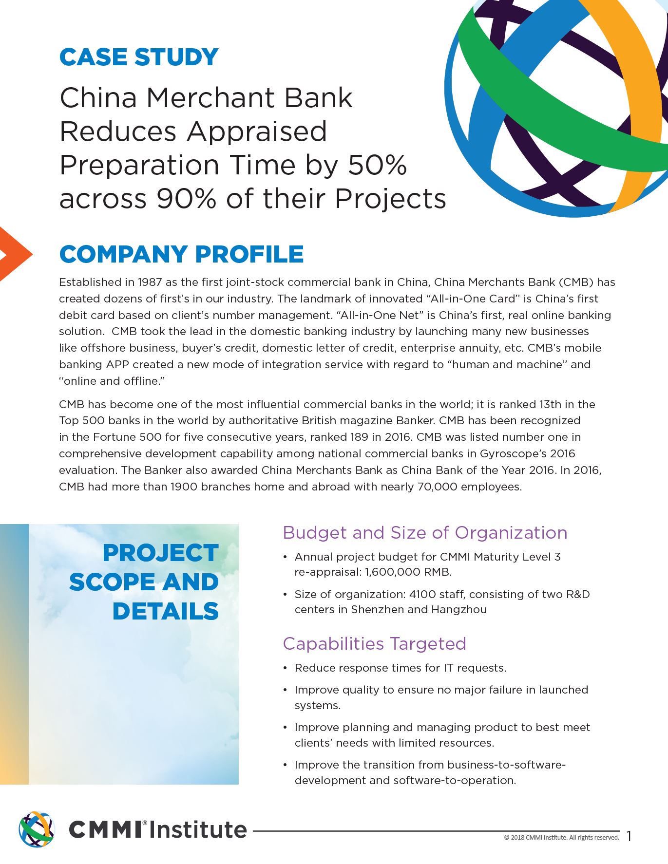 China Merchant Bank Reduces Appraised Preparation Time by 50% across 90% of their Projects