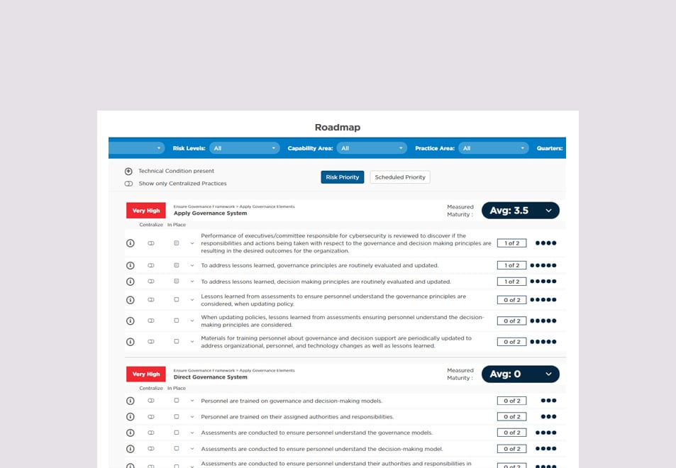 Generate Your Risk-Based Cybersecurity Maturity Roadmap