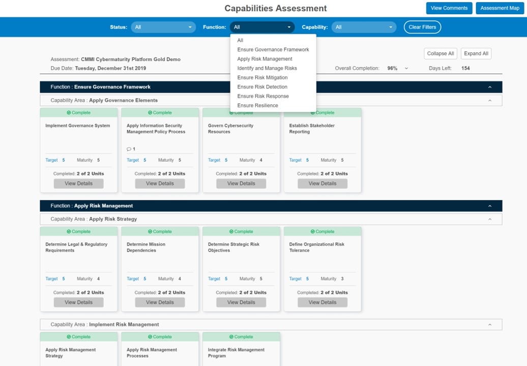 Select Your Assessment Classification