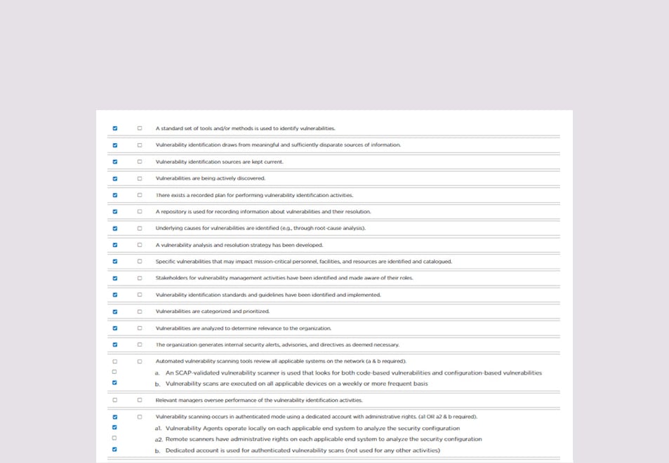 Complete the Cybersecurity Maturity Assessment